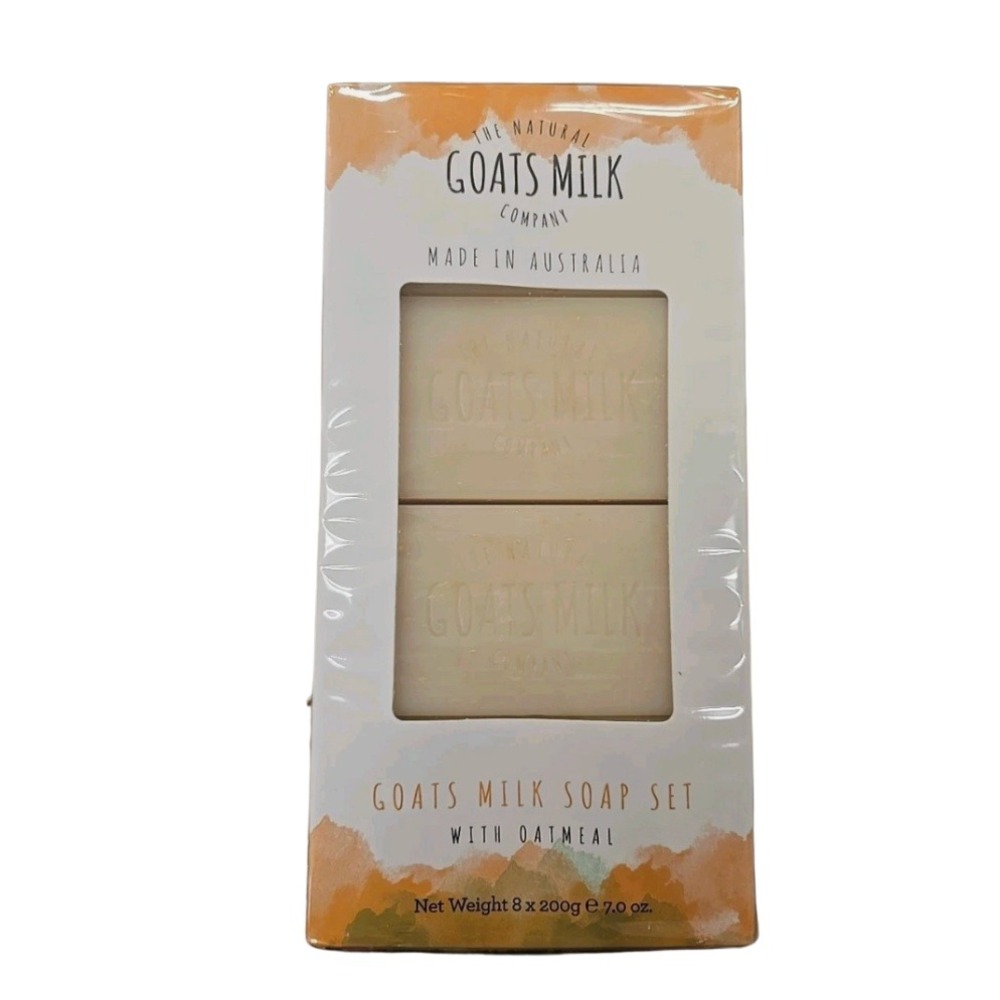 The Natural Goats Milk Co Goats Milk 8 Bars Soap Oatmeal Made In Australia